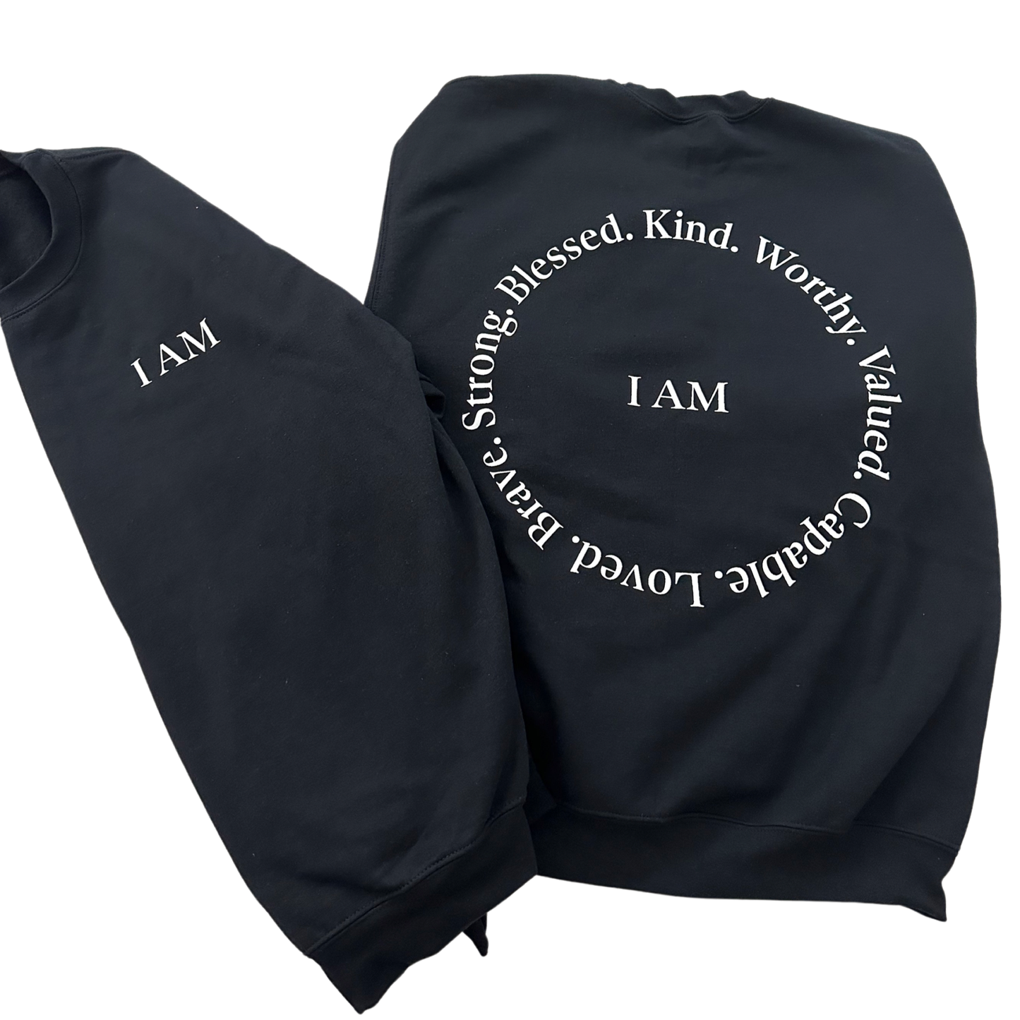 White & Black I AM Sweatshirt